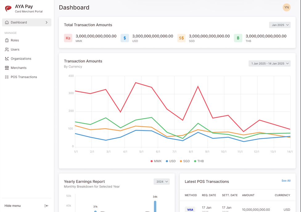 Aya Merchant Portal screenshot 1
